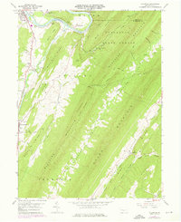 preview thumbnail of historical topo map of Huntingdon County, PA in 1959