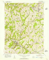 Download a high-resolution, GPS-compatible USGS topo map for Avella, PA (1955 edition)