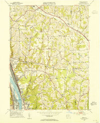 Download a high-resolution, GPS-compatible USGS topo map for Baden, PA (1955 edition)