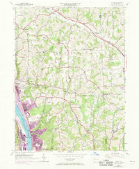 Download a high-resolution, GPS-compatible USGS topo map for Baden, PA (1969 edition)