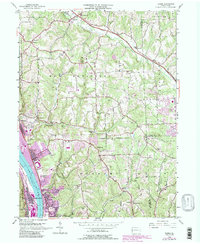 Download a high-resolution, GPS-compatible USGS topo map for Baden, PA (1990 edition)