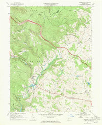Download a high-resolution, GPS-compatible USGS topo map for Bakersville, PA (1971 edition)