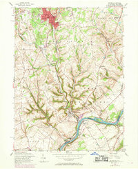 Download a high-resolution, GPS-compatible USGS topo map for Bangor, PA (1969 edition)