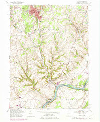 Download a high-resolution, GPS-compatible USGS topo map for Bangor, PA (1974 edition)
