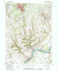 Download a high-resolution, GPS-compatible USGS topo map for Bangor, PA (1988 edition)