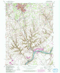 Download a high-resolution, GPS-compatible USGS topo map for Bangor, PA (1994 edition)