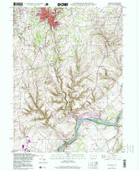 Download a high-resolution, GPS-compatible USGS topo map for Bangor, PA (1999 edition)