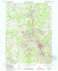 preview thumbnail of historical topo map of Cambria County, PA in 1961