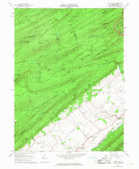 preview thumbnail of historical topo map of Barrville, Mifflin County, PA in 1966