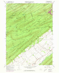 preview thumbnail of historical topo map of Barrville, PA in 1966