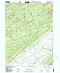 historical topo map of Barrville, Mifflin County, PA in 1998