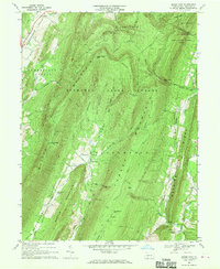 preview thumbnail of historical topo map of Bedford County, PA in 1967
