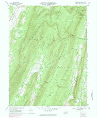 preview thumbnail of historical topo map of Bedford County, PA in 1967