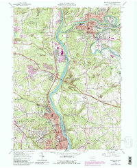 Download a high-resolution, GPS-compatible USGS topo map for Beaver Falls, PA (1990 edition)