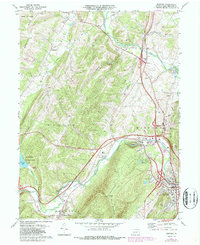 Download a high-resolution, GPS-compatible USGS topo map for Bedford, PA (1987 edition)