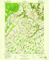 Download a high-resolution, GPS-compatible USGS topo map for Bedminster, PA (1958 edition)
