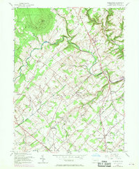 preview thumbnail of historical topo map of Bucks County, PA in 1957