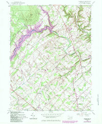 preview thumbnail of historical topo map of Bucks County, PA in 1957