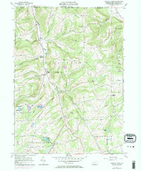 Download a high-resolution, GPS-compatible USGS topo map for Bentley Creek, PA (1983 edition)