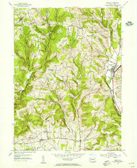 Download a high-resolution, GPS-compatible USGS topo map for Benton, PA (1955 edition)