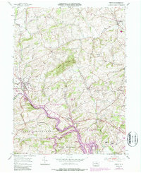 Download a high-resolution, GPS-compatible USGS topo map for Bernville, PA (1987 edition)