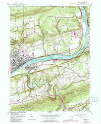 Download a high-resolution, GPS-compatible USGS topo map for Berwick, PA (1989 edition)