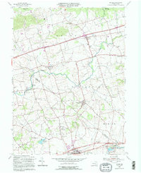 preview thumbnail of historical topo map of Berks County, PA in 1992