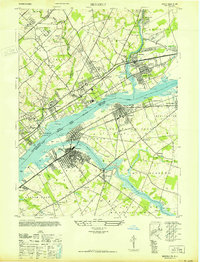 Download a high-resolution, GPS-compatible USGS topo map for Beverly, PA (1947 edition)