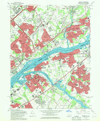 Download a high-resolution, GPS-compatible USGS topo map for Beverly, PA (1969 edition)