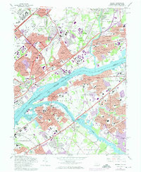 Download a high-resolution, GPS-compatible USGS topo map for Beverly, PA (1974 edition)
