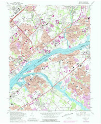 Download a high-resolution, GPS-compatible USGS topo map for Beverly, PA (1990 edition)