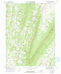 preview thumbnail of historical topo map of Fulton County, PA in 1967