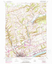 Download a high-resolution, GPS-compatible USGS topo map for Bloomsburg, PA (1990 edition)