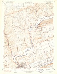 preview thumbnail of historical topo map of Bloomsburg, PA in 1947