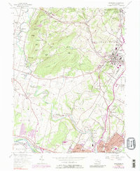 preview thumbnail of historical topo map of Boyertown, PA in 1957