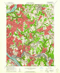 Download a high-resolution, GPS-compatible USGS topo map for Braddock, PA (1961 edition)