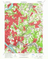 Download a high-resolution, GPS-compatible USGS topo map for Braddock, PA (1966 edition)
