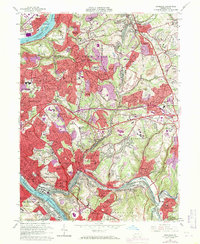 Download a high-resolution, GPS-compatible USGS topo map for Braddock, PA (1971 edition)