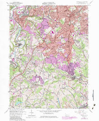 Download a high-resolution, GPS-compatible USGS topo map for Bridgeville, PA (1984 edition)