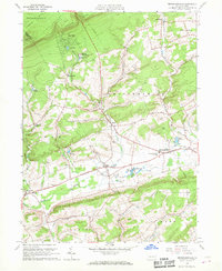 preview thumbnail of historical topo map of Monroe County, PA in 1960