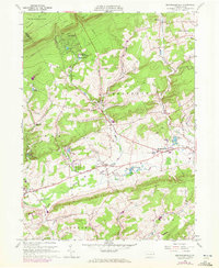 preview thumbnail of historical topo map of Monroe County, PA in 1960