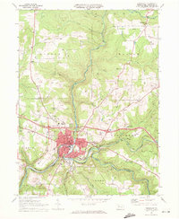 Download a high-resolution, GPS-compatible USGS topo map for Brookville, PA (1972 edition)