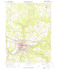 Download a high-resolution, GPS-compatible USGS topo map for Brookville, PA (1976 edition)