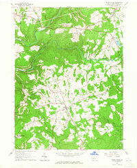 preview thumbnail of historical topo map of Indiana County, PA in 1963