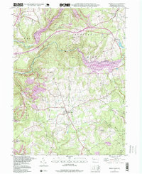 preview thumbnail of historical topo map of Indiana County, PA in 1998