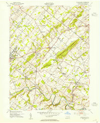 Download a high-resolution, GPS-compatible USGS topo map for Buckingham, PA (1954 edition)