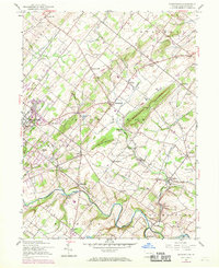 Download a high-resolution, GPS-compatible USGS topo map for Buckingham, PA (1969 edition)