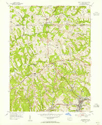 preview thumbnail of historical topo map of Burgettstown, PA in 1954