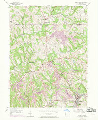 Download a high-resolution, GPS-compatible USGS topo map for Burgettstown, PA (1969 edition)
