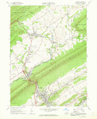 Download a high-resolution, GPS-compatible USGS topo map for Burnham, PA (1968 edition)
